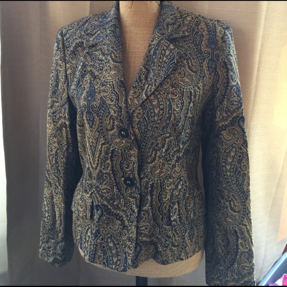 Harve Bernard tapestry blazer